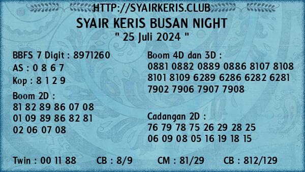 Prediksi Busan Night