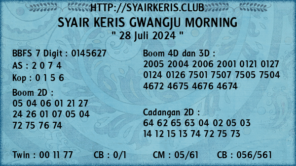 Prediksi Gwangju Morning