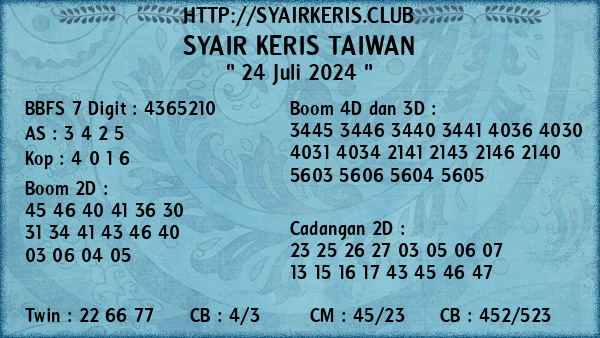 Prediksi Taiwan