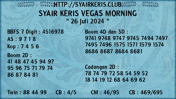 Prediksi Vegas Morning