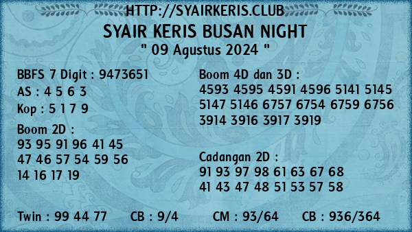 Prediksi Busan Night