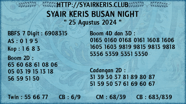 Prediksi Busan Night