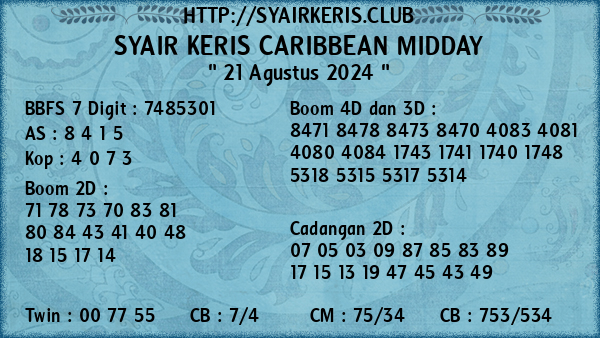 Prediksi Caribbean Midday