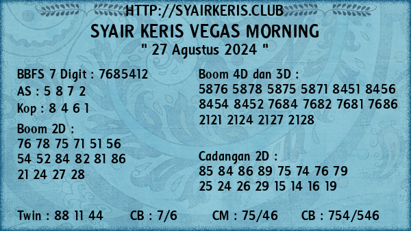 Prediksi Vegas Morning